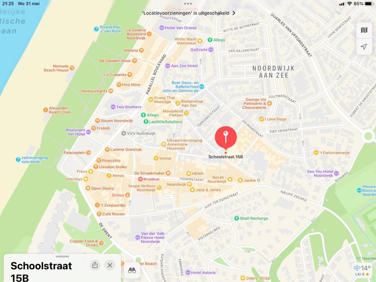 Appartement-Gratis Parkeren -Bij Strand En In Het Centrum Noordwijk Eksteriør billede
